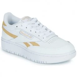 Chaussures Femme Baskets basses Reebok Classic CLUB C DOUBLE REVEN Blanc / Moutarde