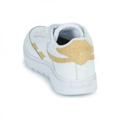 Chaussures Femme Baskets basses Reebok Classic CLUB C DOUBLE REVEN Blanc / Moutarde -Baskets mode Soldes 22753053 500 E