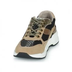 Chaussures Femme Baskets basses Karston SUZANE Beige / Noir -Baskets mode Soldes 22790488 500 C