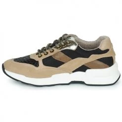 Chaussures Femme Baskets basses Karston SUZANE Beige / Noir -Baskets mode Soldes 22790488 500 D