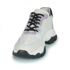 Chaussures Femme Baskets basses Bronx TAYKE-OVER Blanc / Lila -Baskets mode Soldes 22863085 500 C