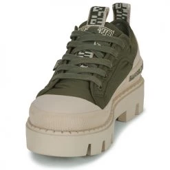 Chaussures Femme Baskets basses Buffalo RAVEN LO Kaki -Baskets mode Soldes 22863158 500 C