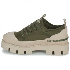 Chaussures Femme Baskets basses Buffalo RAVEN LO Kaki -Baskets mode Soldes 22863158 500 D