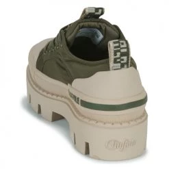 Chaussures Femme Baskets basses Buffalo RAVEN LO Kaki -Baskets mode Soldes 22863158 500 E