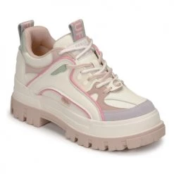 Chaussures Femme Baskets basses Buffalo ASPHA HYB Ecru / Rose