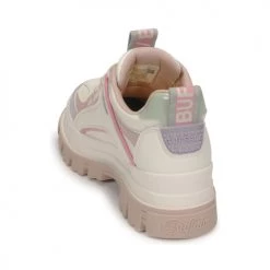 Chaussures Femme Baskets basses Buffalo ASPHA HYB Ecru / Rose -Baskets mode Soldes 22863161 500 E