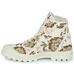 Chaussures Femme Baskets montantes Pataugas AUTHENTIQUE MID FLORAL Beige -Baskets mode Soldes 22868407 500 D