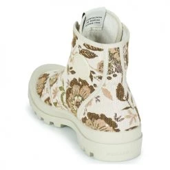 Chaussures Femme Baskets montantes Pataugas AUTHENTIQUE MID FLORAL Beige -Baskets mode Soldes 22868407 500 E