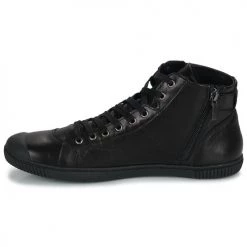 Chaussures Femme Baskets montantes Pataugas LATSA NAPPA Noir -Baskets mode Soldes 22868417 500 D