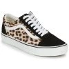 Chaussures Femme Baskets basses Vans OLD SKOOL LEOPARD Noir / Blanc / Marron