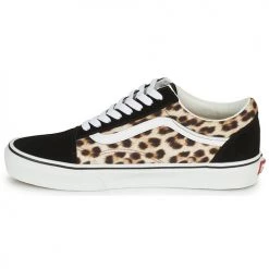 Chaussures Femme Baskets basses Vans OLD SKOOL LEOPARD Noir / Blanc / Marron -Baskets mode Soldes 22872631 500 D