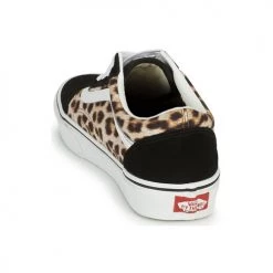 Chaussures Femme Baskets basses Vans OLD SKOOL LEOPARD Noir / Blanc / Marron -Baskets mode Soldes 22872631 500 E