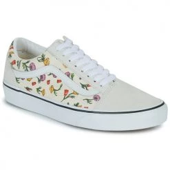 Chaussures Femme Baskets basses Vans OLD SKOOL FLORAL Blanc