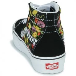 Chaussures Femme Baskets montantes Vans SK8-HI PLATFORM 2.0 Noir / Muticolore -Baskets mode Soldes 22872669 500 E
