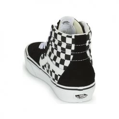 Chaussures Baskets montantes Vans SK8-HI Noir / Blanc -Baskets mode Soldes 22872680 500 E