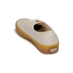 Chaussures Femme Baskets basses Vans AUTHENTIC Blanc / Marron -Baskets mode Soldes 22872688 500 E