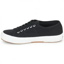 Chaussures Baskets basses Superga 2750 COTU CLASSIC Noir / Blanc -Baskets mode Soldes 22873490 500 D