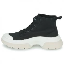 Chaussures Femme Baskets montantes Palladium PALLAWAVE Noir / Blanc -Baskets mode Soldes 22878667 500 D