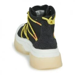 Chaussures Femme Baskets montantes Palladium PALLAWAVE LACE IT Noir / Blanc -Baskets mode Soldes 22878668 500 E