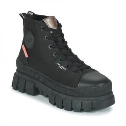 Chaussures Femme Baskets montantes Palladium REVOLT HI TX Noir