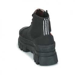 Chaussures Femme Baskets montantes Palladium REVOLT HI TX Noir -Baskets mode Soldes 22878669 500 E