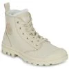 Chaussures Femme Baskets montantes Palladium PAMPA HI ZIP WL Beige