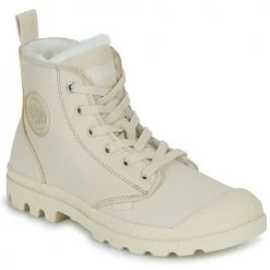 Chaussures Femme Baskets montantes Palladium PAMPA HI ZIP WL Beige