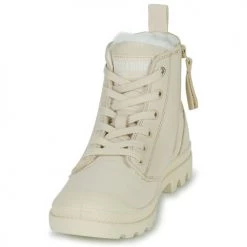 Chaussures Femme Baskets montantes Palladium PAMPA HI ZIP WL Beige -Baskets mode Soldes 22878671 500 C