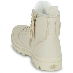 Chaussures Femme Baskets montantes Palladium PAMPA HI ZIP WL Beige -Baskets mode Soldes 22878671 500 E