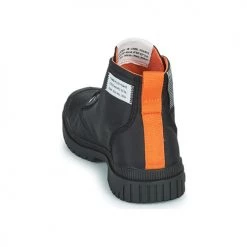 Chaussures Baskets montantes Palladium SP20 OVERLAB Noir / Orange -Baskets mode Soldes 22878673 500 E