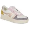 Chaussures Femme Baskets basses Gola GRANDSLAM QUADRANT Blanc / Rose / Doré