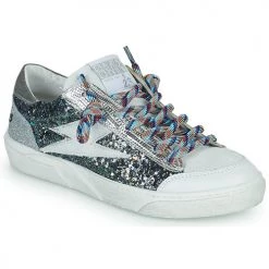 Chaussures Femme Baskets basses Semerdjian ELISE Vert / Blanc