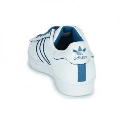 Chaussures Femme Baskets basses adidas Originals SUPERSTAR W Blanc / Bleu -Baskets mode Soldes 22936598 500 E