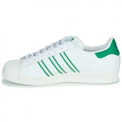 Chaussures Baskets basses adidas Originals SUPERSTAR Blanc / Vert -Baskets mode Soldes 22936627 500 D