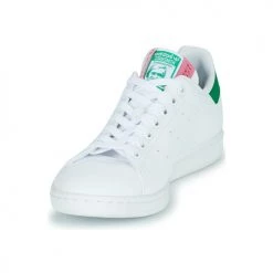 Chaussures Femme Baskets basses adidas Originals STAN SMITH W Blanc / Vert -Baskets mode Soldes 22936632 500 C