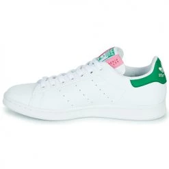 Chaussures Femme Baskets basses adidas Originals STAN SMITH W Blanc / Vert -Baskets mode Soldes 22936632 500 D