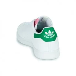 Chaussures Femme Baskets basses adidas Originals STAN SMITH W Blanc / Vert -Baskets mode Soldes 22936632 500 E