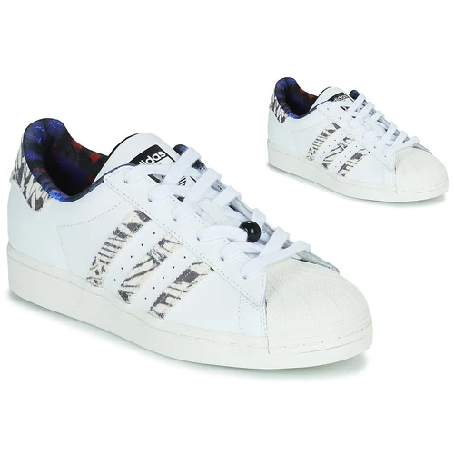 Chaussures Femme Baskets basses adidas Originals SUPERSTAR W Blanc / Noir 1 Chaussures Femme Baskets basses adidas Originals SUPERSTAR W Blanc / Noir