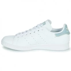 Chaussures Femme Baskets basses adidas Originals STAN SMITH W Blanc / Bleu -Baskets mode Soldes 22936641 500 D