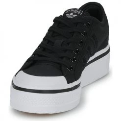 Chaussures Femme Baskets basses adidas Originals NIZZA PLATFORM W Noir -Baskets mode Soldes 22936664 500 C