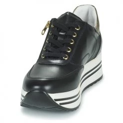 Chaussures Femme Baskets basses NeroGiardini RIVIERA Noir -Baskets mode Soldes 23119211 500 C