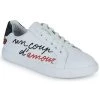 Chaussures Femme Baskets basses Bons baisers de Paname SIMONE UN COUP D AMOUR UN COUP DE JE T AIME Blanc