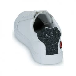 Chaussures Femme Baskets basses Bons baisers de Paname SIMONE UN COUP D AMOUR UN COUP DE JE T AIME Blanc -Baskets mode Soldes 23156710 500 E