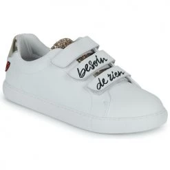 Chaussures Femme Baskets basses Bons baisers de Paname EDITH BESOIN DE RIEN ENVIE DE TOI Blanc