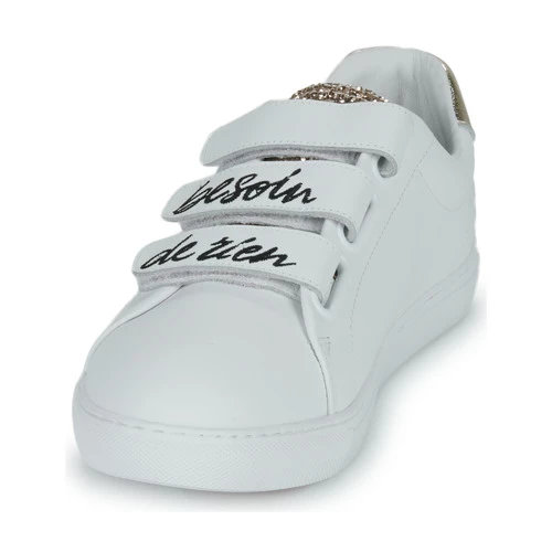 Chaussures Femme Baskets basses Bons baisers de Paname EDITH BESOIN DE RIEN ENVIE DE TOI Blanc 3 Chaussures Femme Baskets basses Bons baisers de Paname EDITH BESOIN DE RIEN ENVIE DE TOI Blanc – Image 3