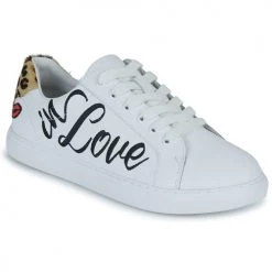 Chaussures Femme Baskets basses Bons baisers de Paname SIMONE CRAZY IN LOVE Blanc