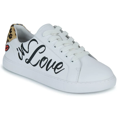 Chaussures Femme Baskets basses Bons baisers de Paname SIMONE CRAZY IN LOVE Blanc 1 Chaussures Femme Baskets basses Bons baisers de Paname SIMONE CRAZY IN LOVE Blanc