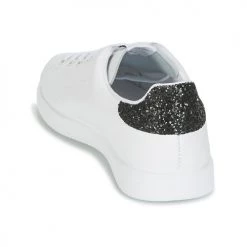 Chaussures Femme Baskets basses Victoria DEPORTIVO BASKET GLITTER Blanc / Noir -Baskets mode Soldes 2317270 500 E