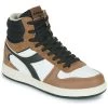 Chaussures Baskets montantes Diadora MAGIC BASKET MID EARTH Marron / Blanc / Noir