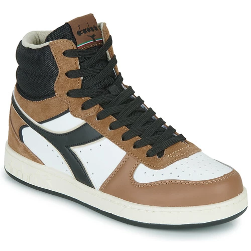 Chaussures Baskets montantes Diadora MAGIC BASKET MID EARTH Marron / Blanc / Noir 1 Chaussures Baskets montantes Diadora MAGIC BASKET MID EARTH Marron / Blanc / Noir